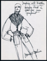 Cashin's illustrations of ready-to-wear designs for Russell Taylor, discarded from collection. b053_f05-08
