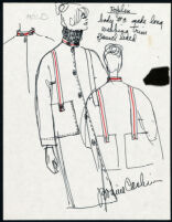 Cashin's illustrations of ready-to-wear designs for Russell Taylor, discarded from collection. b053_f05-12