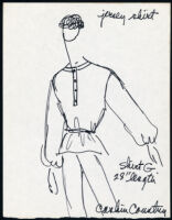 Cashin's illustrations of ready-to-wear designs for Russell Taylor,  jersey shirt styles. b054_f02-07