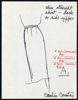 Cashin's illustrations of ready-to-wear designs for Russell Taylor, pant and skirt styles. b054_f03-02