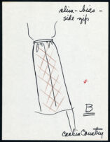 Cashin's illustrations of ready-to-wear designs for Russell Taylor, pant and skirt styles. b054_f03-03