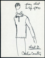 Cashin's illustrations of ready-to-wear designs for Russell Taylor,  jersey shirt styles. b054_f02-02