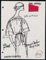Cashin's illustrations of ready-to-wear designs for Russell Taylor, Spring 1980 - 1981 collection. b057_f03-19