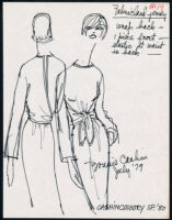 Cashin's illustrations of ready-to-wear designs for Russell Taylor, Spring 1980 collection. b055_f05-21