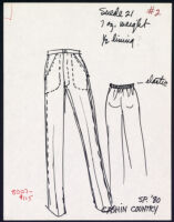Cashin's illustrations of ready-to-wear designs for Russell Taylor, Spring 1980 collection. b055_f05-02
