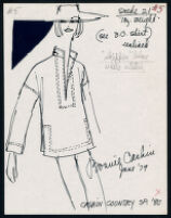 Cashin's illustrations of ready-to-wear designs for Russell Taylor, Spring 1980 collection. b055_f05-07