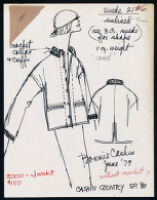Cashin's illustrations of ready-to-wear designs for Russell Taylor, Spring 1980 collection. b055_f05-08