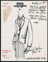 Cashin's illustrations of ready-to-wear designs for Russell Taylor, Spring 1980 collection. b055_f05-11