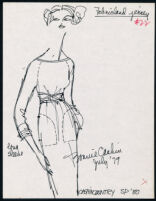 Cashin's illustrations of ready-to-wear designs for Russell Taylor, Spring 1980 collection. b055_f06-02