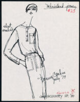 Cashin's illustrations of ready-to-wear designs for Russell Taylor, Spring 1980 collection. b055_f06-03