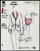 Cashin's illustrations of ready-to-wear designs for Russell Taylor, Spring 1980 collection. b055_f06-10
