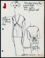 Cashin's illustrations of ready-to-wear designs for Russell Taylor, Spring 1980 collection. b055_f06-12