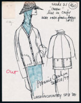Cashin's illustrations of ready-to-wear designs for Russell Taylor, Spring II 1980 collection. f01-14