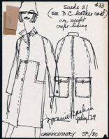 Cashin's illustrations of ready-to-wear designs for Russell Taylor, Spring 1980 collection. b055_f06-13