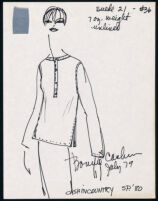 Cashin's illustrations of ready-to-wear designs for Russell Taylor, Spring 1980 collection. b055_f06-16