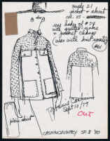 Cashin's illustrations of ready-to-wear designs for Russell Taylor, Spring II 1980 collection. f01-15