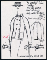 Cashin's illustrations of ready-to-wear designs for Russell Taylor, Spring II 1980 collection. f01-18