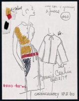 Cashin's illustrations of ready-to-wear designs for Russell Taylor, Spring II 1980 collection. f01-21