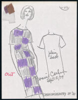 Cashin's illustrations of ready-to-wear designs for Russell Taylor, Spring II 1980 collection. f01-23