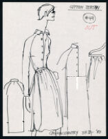 Cashin's illustrations of ready-to-wear designs for Russell Taylor, Spring II 1980 collection. f01-04