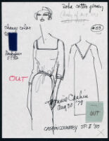 Cashin's illustrations of ready-to-wear designs for Russell Taylor, Spring II 1980 collection. f01-07