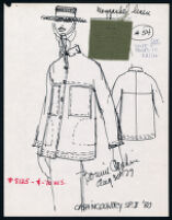 Cashin's illustrations of ready-to-wear designs for Russell Taylor, Spring II 1980 collection. f01-08
