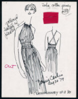 Cashin's illustrations of ready-to-wear designs for Russell Taylor, Spring II 1980 collection. f01-11