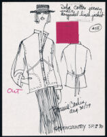 Cashin's illustrations of ready-to-wear designs for Russell Taylor, Spring II 1980 collection. f01-12