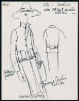 Cashin's illustrations of ready-to-wear designs for Russell Taylor, Fall 1980 collection. b056_f03-09