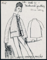 Cashin's illustrations of ready-to-wear designs for Russell Taylor, Fall 1980 collection. b056_f03-10