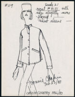 Cashin's illustrations of ready-to-wear designs for Russell Taylor, Fall 1980 collection. b056_f03-12