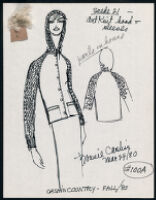 Cashin's illustrations of ready-to-wear designs for Russell Taylor, Fall 1980 collection. b056_f03-14
