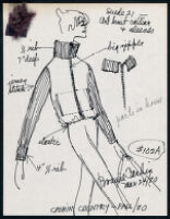 Cashin's illustrations of ready-to-wear designs for Russell Taylor, Fall 1980 collection. b056_f03-16