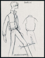 Cashin's illustrations of ready-to-wear designs for Russell Taylor, Fall 1980 collection. b056_f03-18