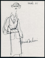 Cashin's illustrations of ready-to-wear designs for Russell Taylor, Fall 1980 collection. b056_f03-20