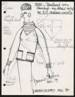 Cashin's illustrations of ready-to-wear designs for Russell Taylor, Fall 1980 collection. b056_f03-01