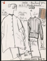 Cashin's illustrations of ready-to-wear designs for Russell Taylor, Fall 1980 collection. b056_f03-03
