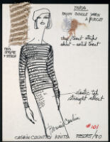 Cashin's illustrations of ready-to-wear designs for Russell Taylor, Resort 1980 collection. f06-11
