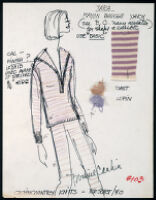 Cashin's illustrations of ready-to-wear designs for Russell Taylor, Resort 1980 collection. f06-13