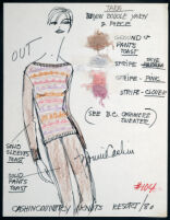 Cashin's illustrations of ready-to-wear designs for Russell Taylor, Resort 1980 collection. f06-14