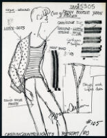 Cashin's illustrations of ready-to-wear designs for Russell Taylor, Resort 1980 collection. f06-15