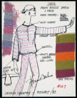 Cashin's illustrations of ready-to-wear designs for Russell Taylor, Resort 1980 collection. f06-17