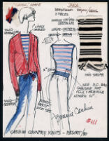 Cashin's illustrations of ready-to-wear designs for Russell Taylor, Resort 1980 collection. f06-20