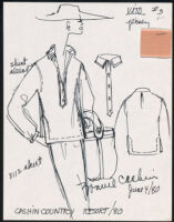 Cashin's illustrations of ready-to-wear designs for Russell Taylor, Resort 1980 collection. f01-04