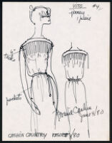 Cashin's illustrations of ready-to-wear designs for Russell Taylor, Resort 1980 collection. f01-05