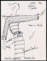 Cashin's illustrations of ready-to-wear designs for Russell Taylor, Resort 1980 collection. f01-08