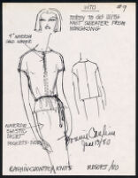 Cashin's illustrations of ready-to-wear designs for Russell Taylor, Resort 1980 collection. f01-15