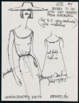 Cashin's illustrations of ready-to-wear designs for Russell Taylor, Resort 1980 collection. f01-17
