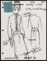 Cashin's illustrations of ready-to-wear designs for Russell Taylor, Resort 1980 collection. f01-25