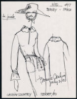 Cashin's illustrations of ready-to-wear designs for Russell Taylor, Resort 1980 collection. f01-28